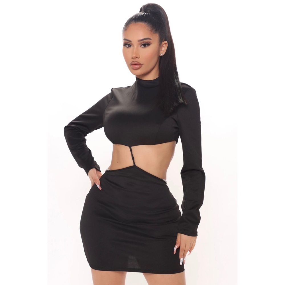 NWT Fashion Nova Simply Sexy Mini Dress - Black